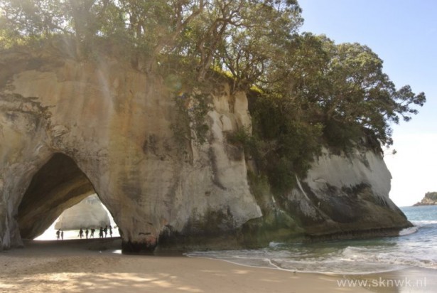 blauwzwartegroeten_timoverkaart_nieuwzeeland_cathedral_cove_2